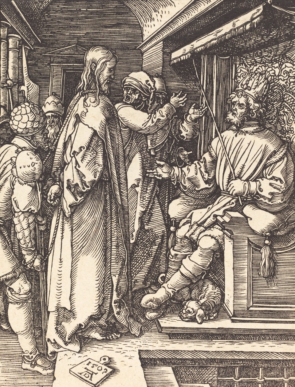 Cristo diante de Herodes, 1509. de Albrecht Dürer