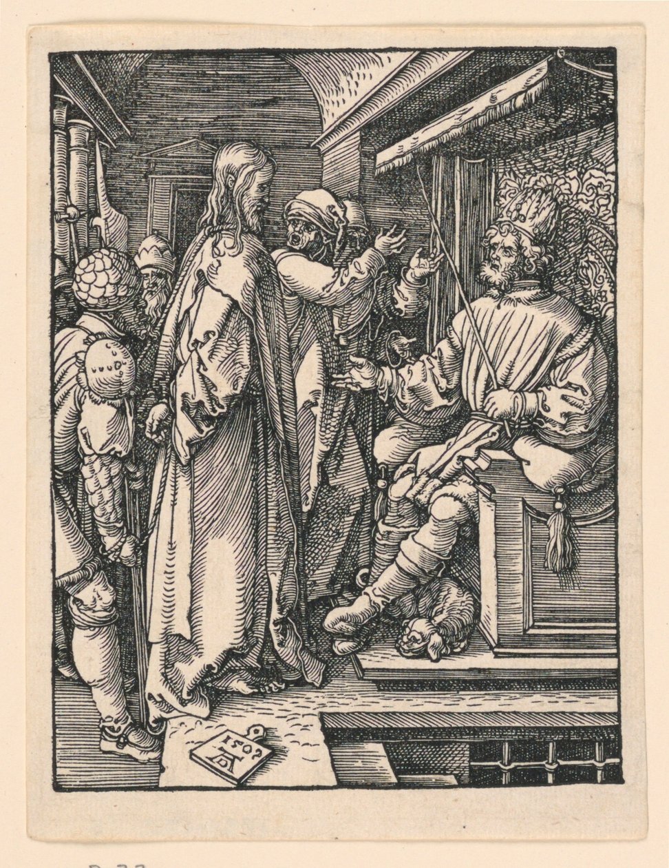 Cristo diante de Herodes, da série A Pequena Paixão de Albrecht Dürer