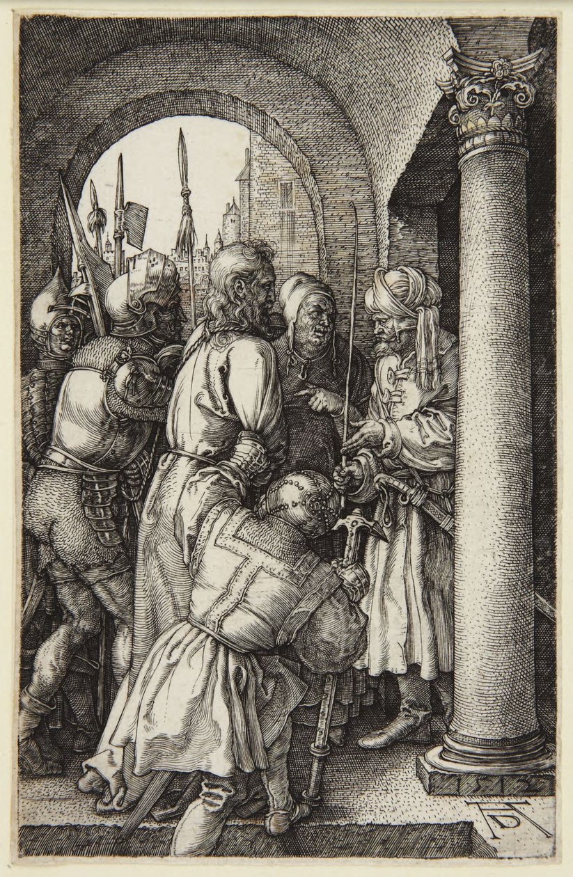 Cristo perante Pilatos (série da Paixão gravada) de Albrecht Dürer