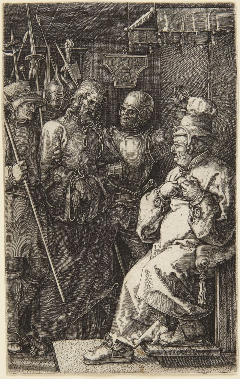 Cristo perante Pilatos (da Paixão gravada) de Albrecht Dürer