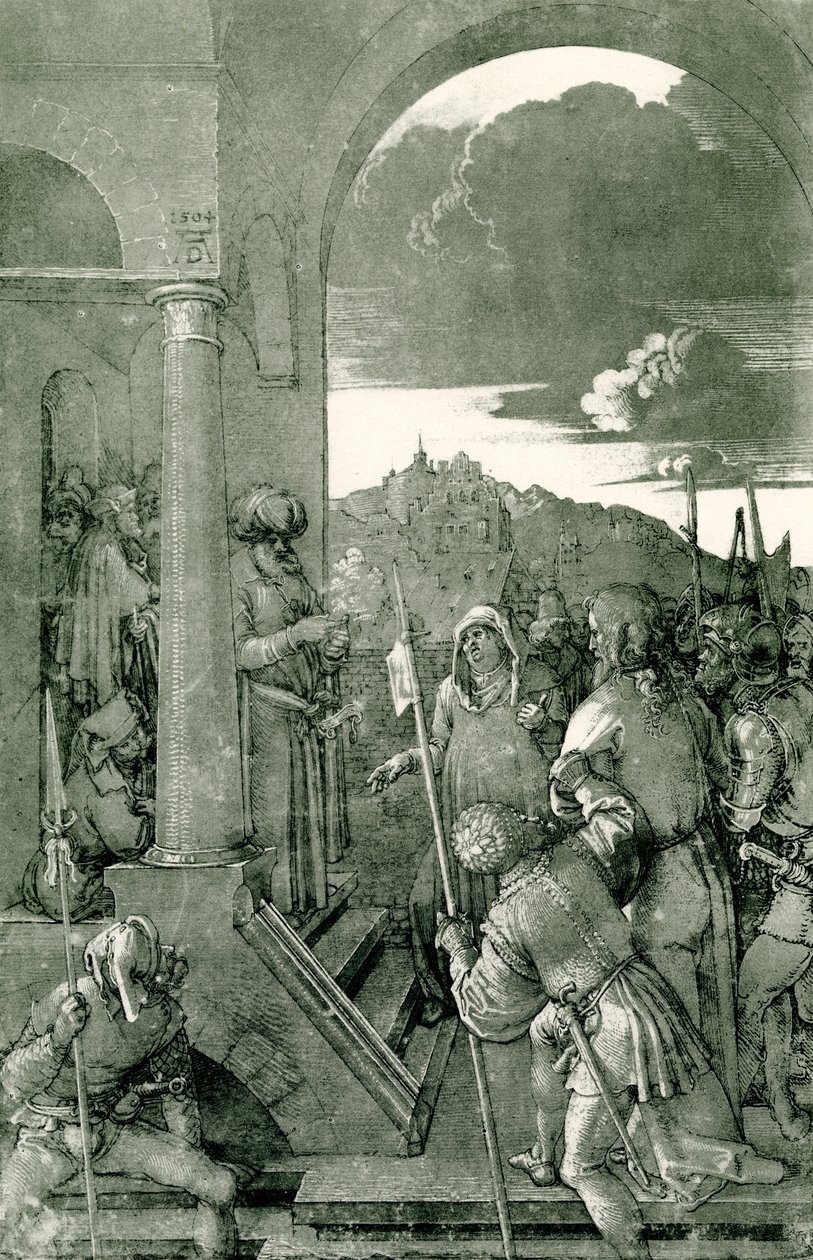 Cristo antes de Pilatos de Albrecht Dürer