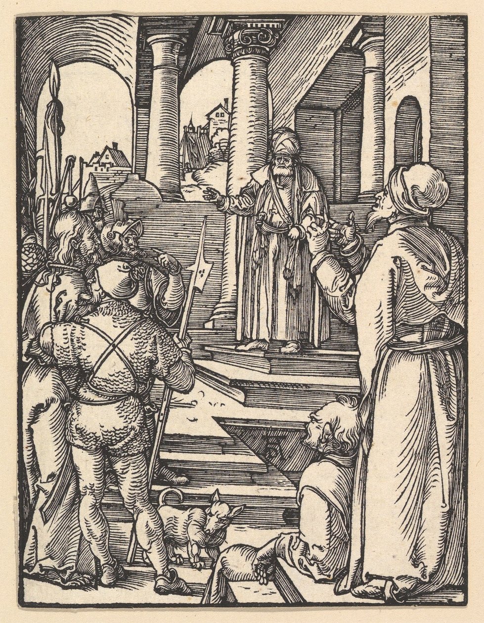 Cristo perante Pilatos, da obra «A Pequena Paixão» de Albrecht Dürer