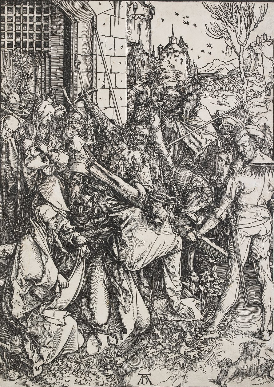 Cristo carregando a cruz, 1498-1499 de Albrecht Dürer