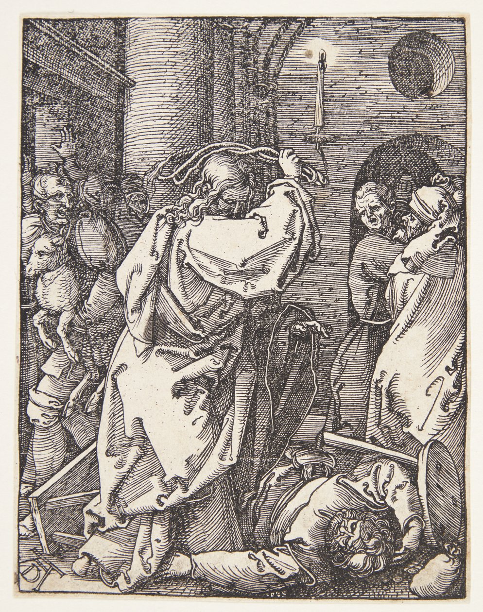 Cristo expulsando os agiotas do templo de Albrecht Dürer