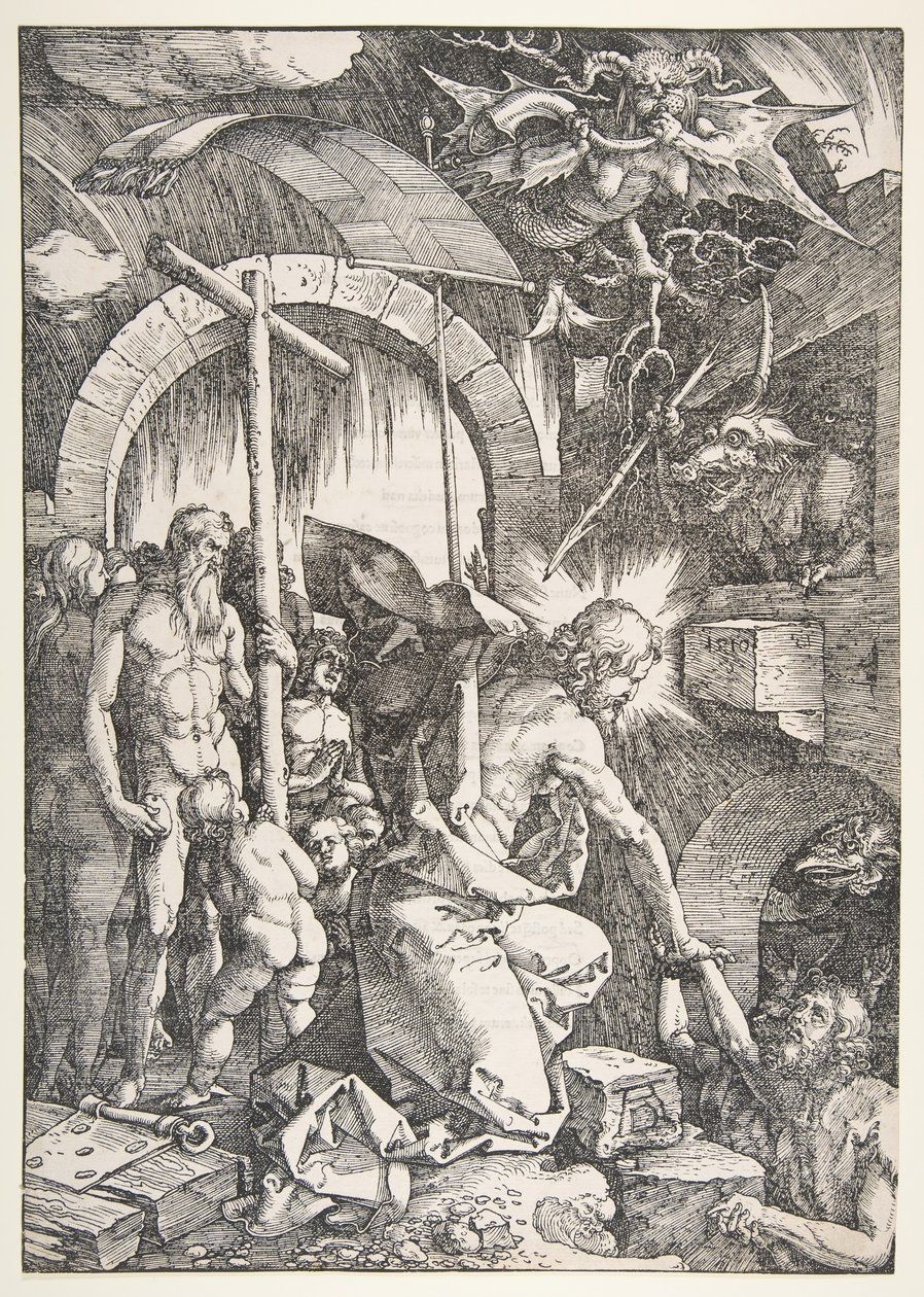 Cristo no Limbo, de The Large Passion, edição 1511.nd de Albrecht Dürer