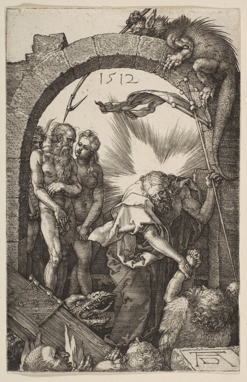 Cristo no Limbo, de The Passion, 1512. de Albrecht Dürer