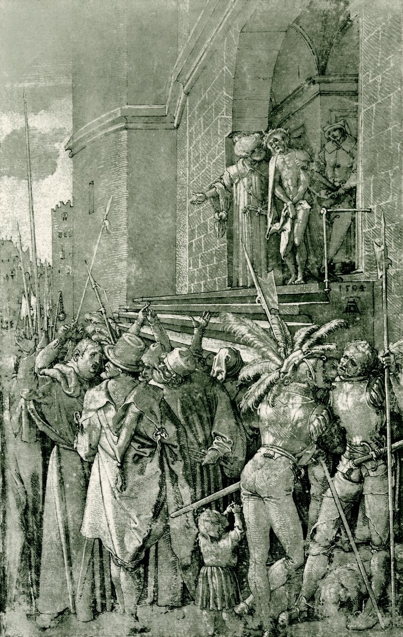 Cristo é mostrado ao povo de Albrecht Dürer