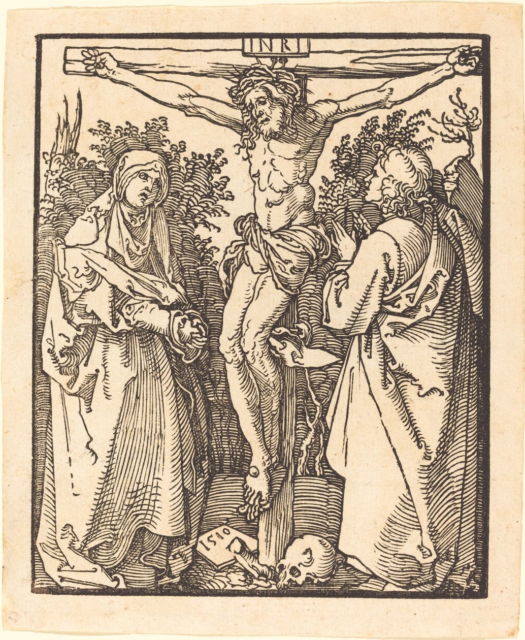 Cristo na Cruz com Maria e São João de Albrecht Dürer