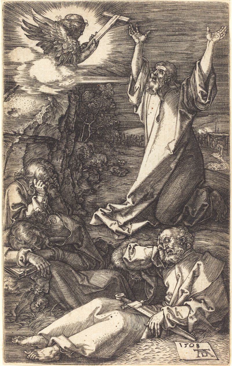 Cristo no Monte das Oliveiras de Albrecht Dürer