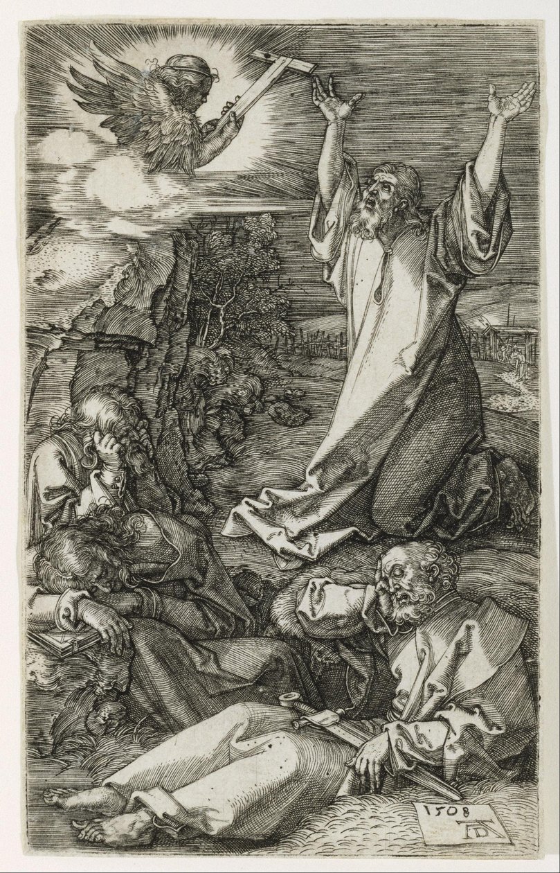 Cristo no Monte das Oliveiras de Albrecht Dürer