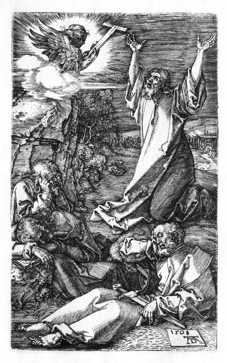 Cristo no Monte das Oliveiras de Albrecht Dürer