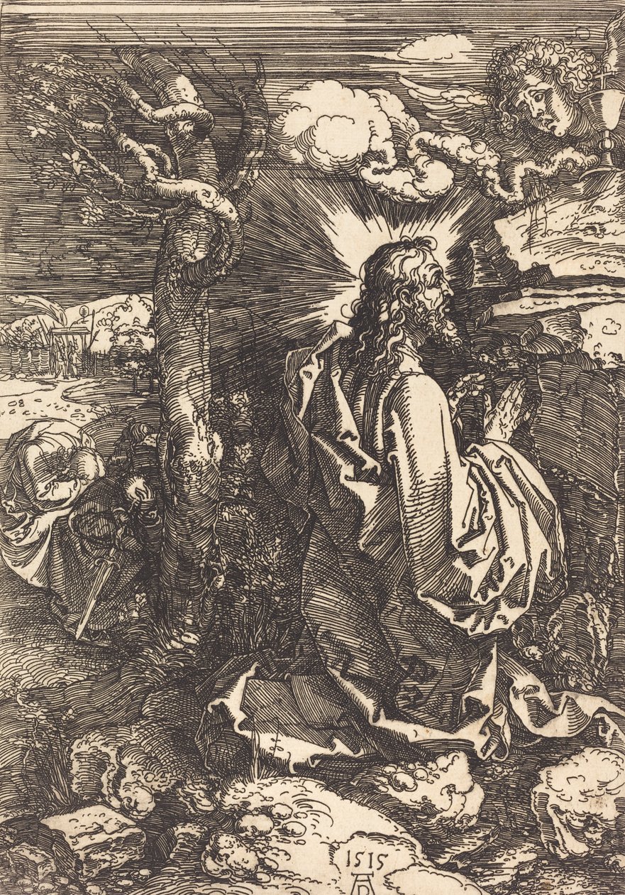 Cristo no Monte das Oliveiras, 1515. de Albrecht Dürer
