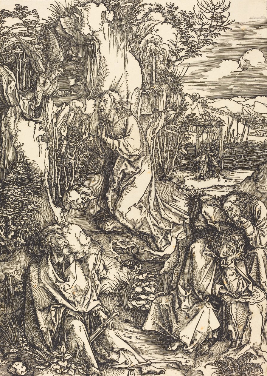 Cristo no Monte das Oliveiras, c. 14971499. de Albrecht Dürer