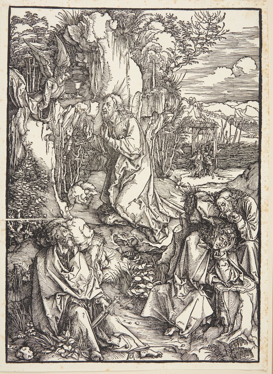 Cristo no monte das oliveiras de Albrecht Dürer