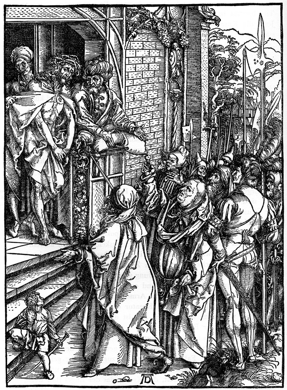 Cristo apresentado ao povo, 1498, 1936 de Albrecht Dürer