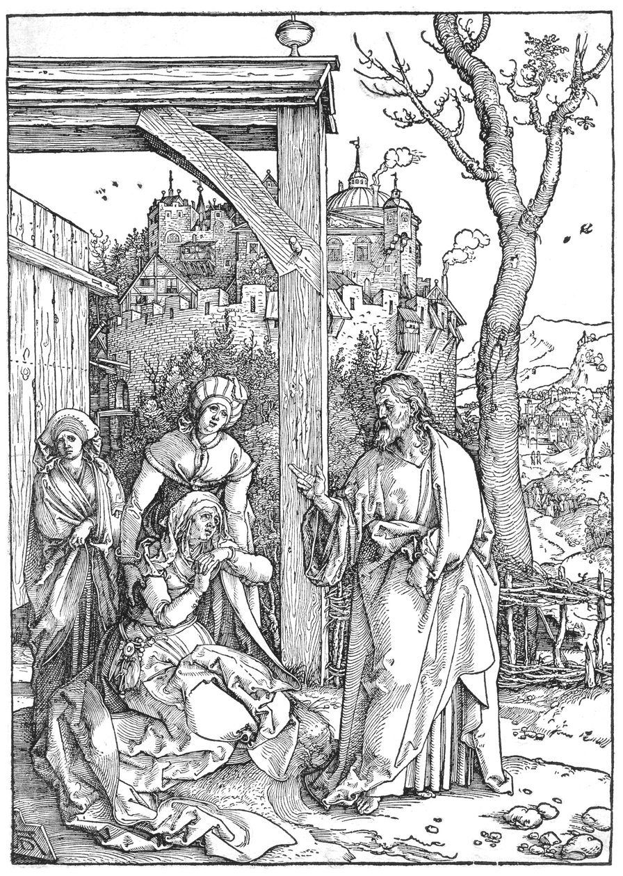 Cristo despede-se da sua Mãe de Albrecht Dürer