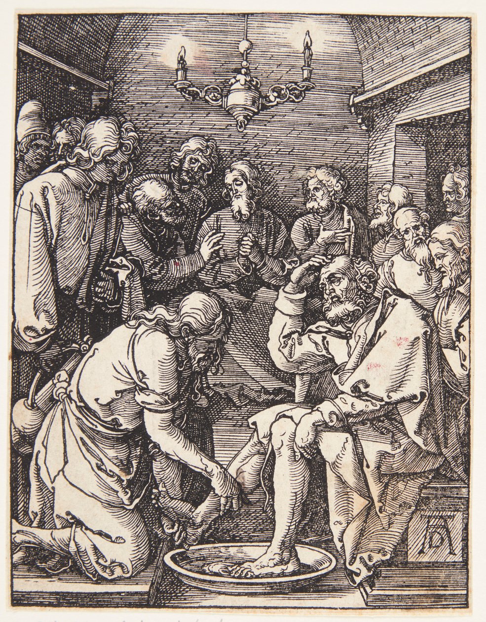 Cristo a lavar os pés de São Pedro de Albrecht Dürer