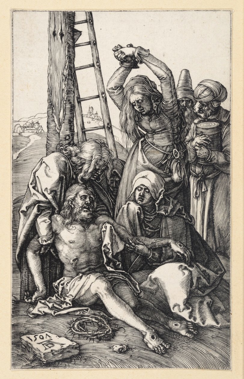 Lamentação de Cristo (Paixão gravada) de Albrecht Dürer