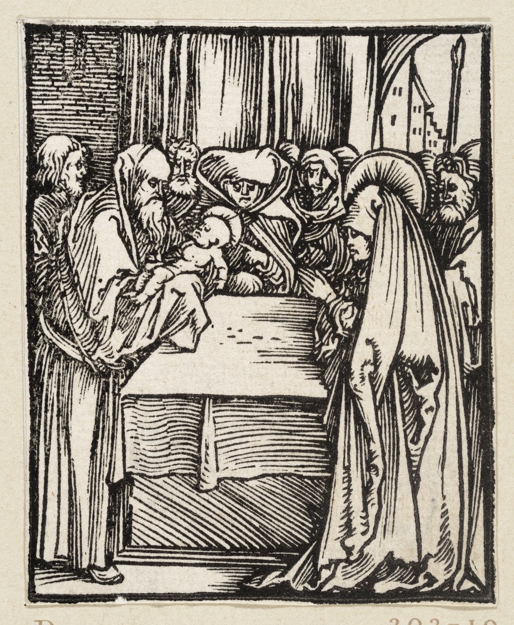 A Apresentação de Cristo no Templo (43 temas religiosos) de Albrecht Dürer