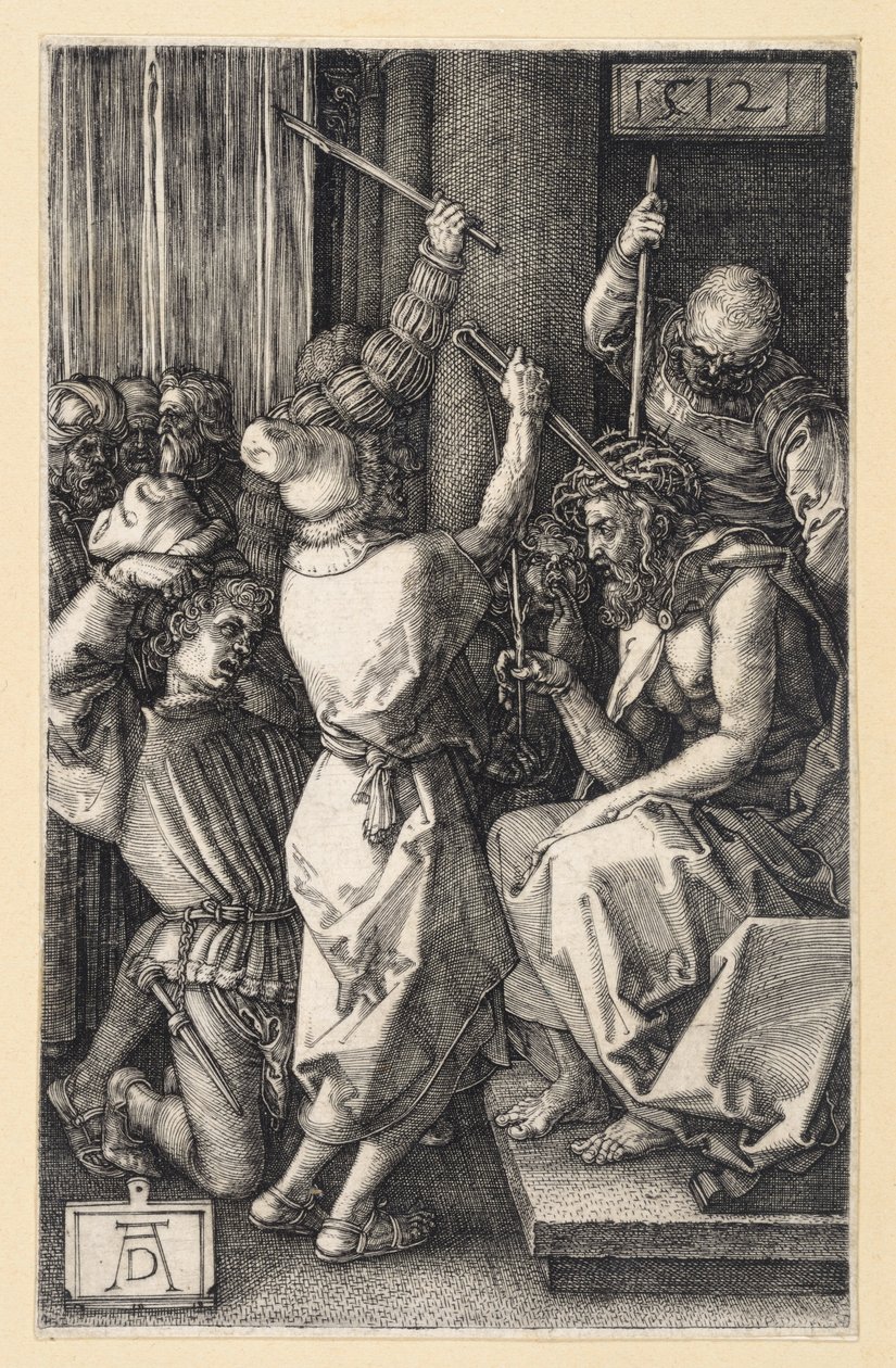 A coroação de espinhos de Cristo (Paixão gravada) de Albrecht Dürer