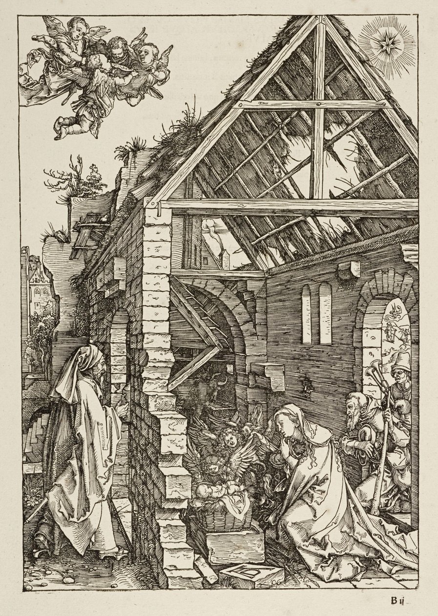 O Nascimento de Cristo (Vida da Virgem) de Albrecht Dürer