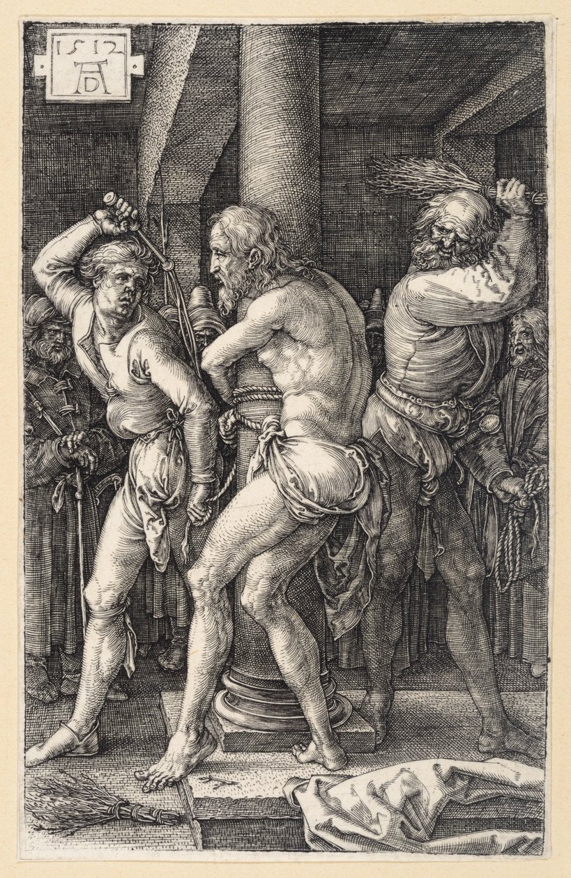 A flagelação de Cristo (Paixão gravada) de Albrecht Dürer