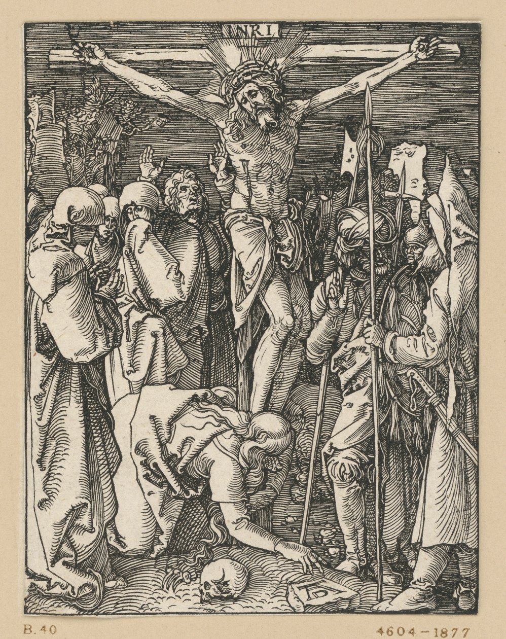 A crucificação de Cristo (Pequena Paixão) de Albrecht Dürer