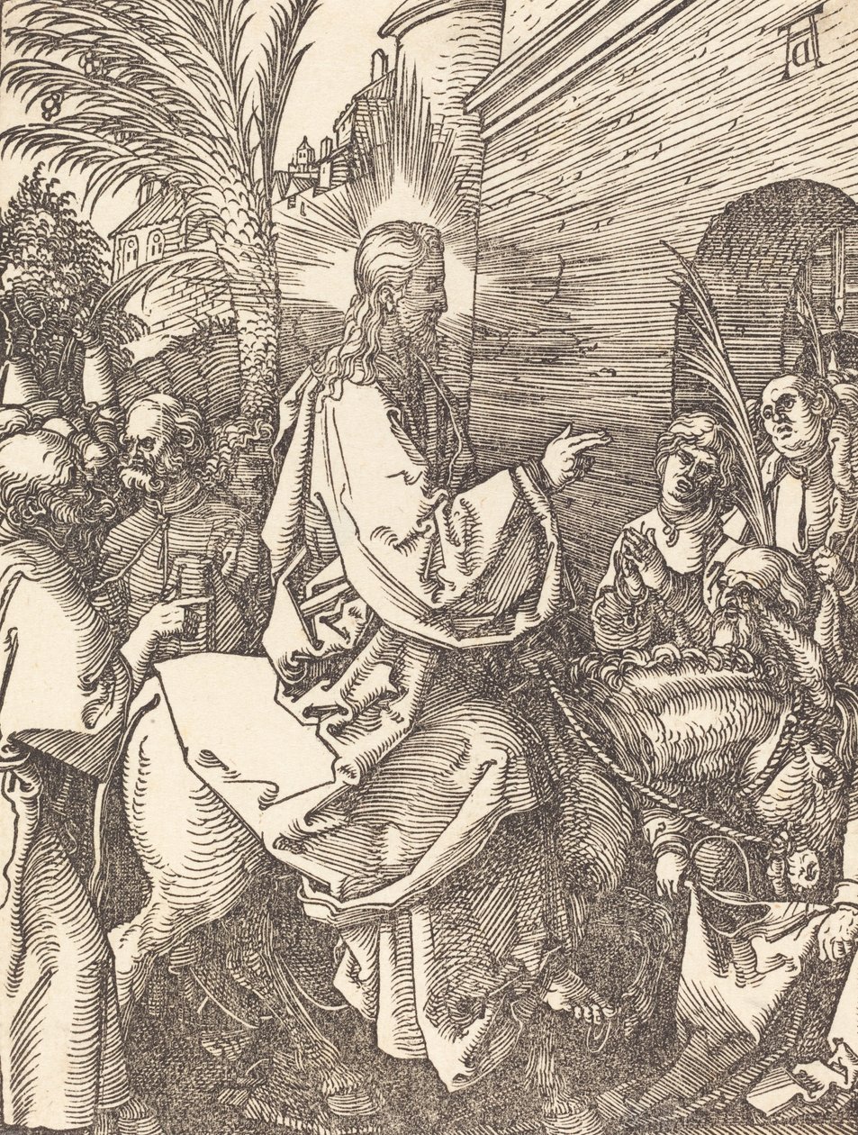 A entrada de Cristo em Jerusalém, provavelmente c. 15091510. de Albrecht Dürer