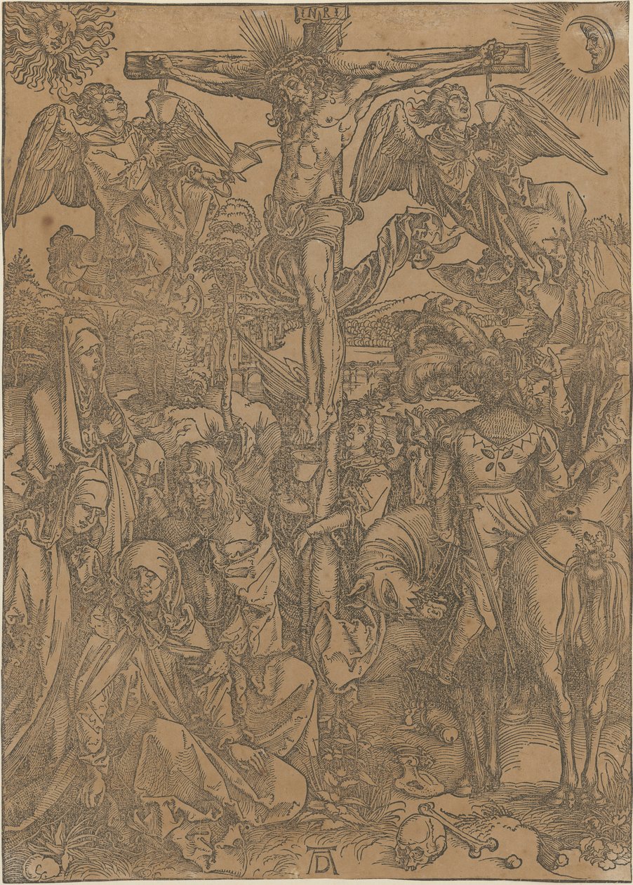 Cristo na Cruz, folha 8 da série «A Grande Paixão» de Albrecht Dürer