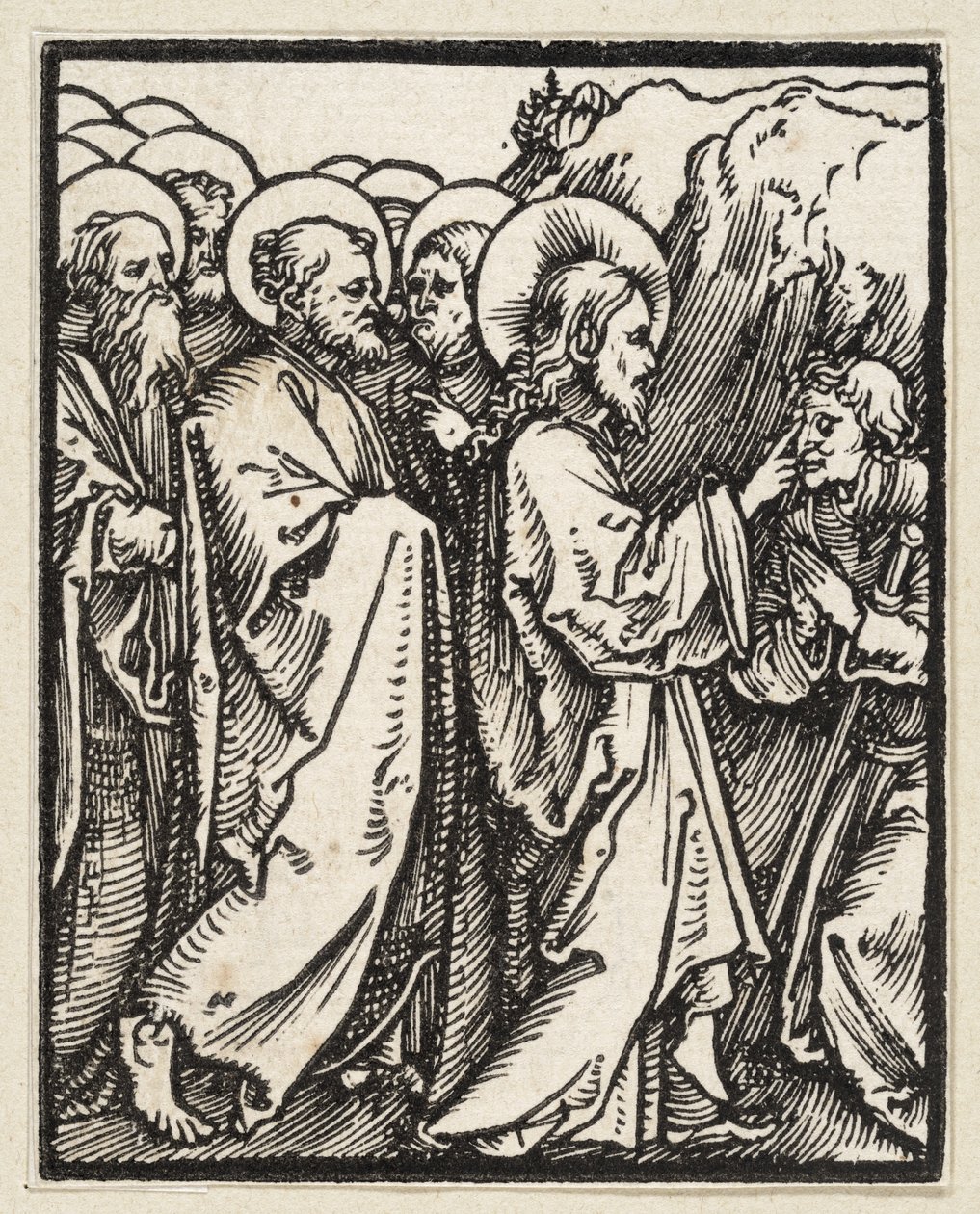 Cristo cura um cego (de: Postilla, 43 xilogravuras) de Albrecht Dürer