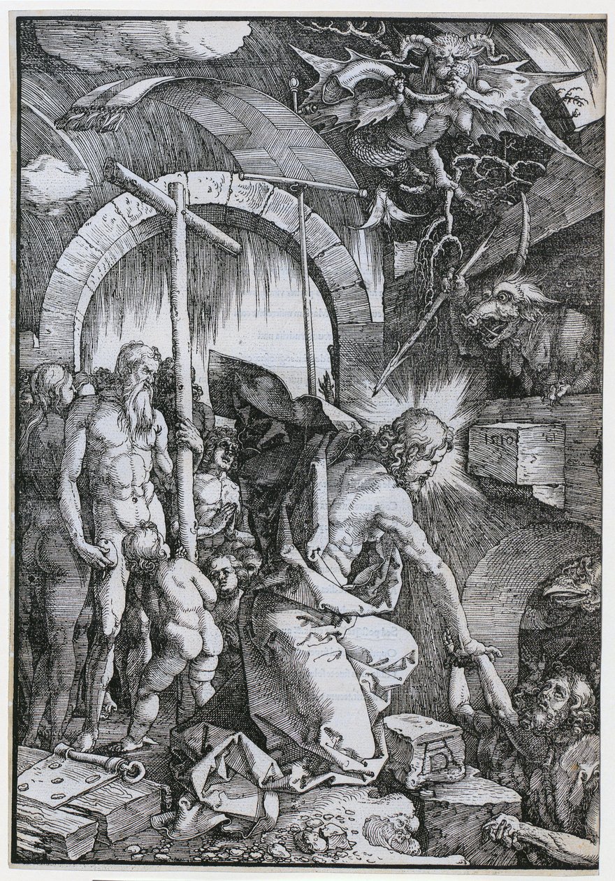 Cristo no limbo, folha 11 da série «A Grande Paixão» de Albrecht Dürer