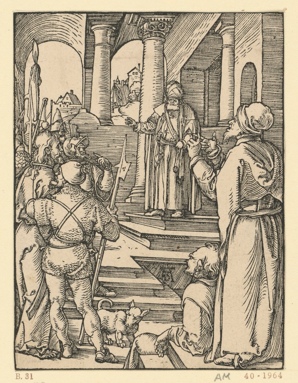 Cristo diante de Pilatos (Pequena Paixão) de Albrecht Dürer