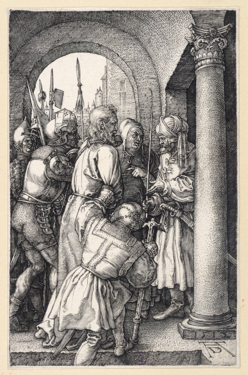 Cristo perante Pilatos (Paixão gravada) de Albrecht Dürer