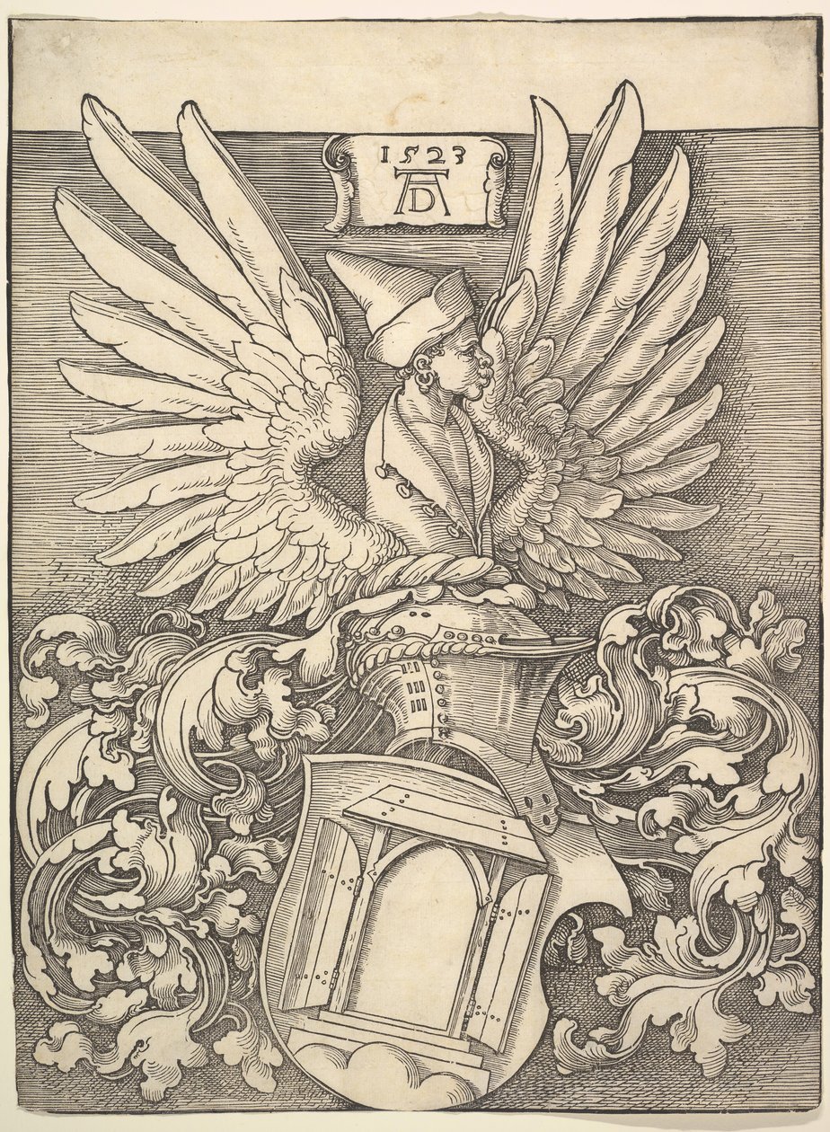 Brasão de Albrecht Dürer, 1523. de Albrecht Dürer