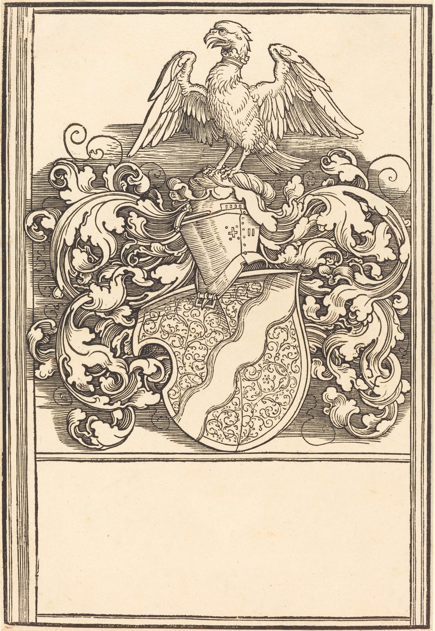 Brasão de Michael Behaim, provavelmente c. 1520. de Albrecht Dürer