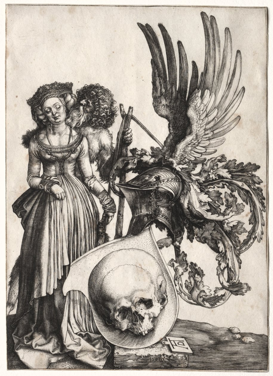 Brasão com uma caveira de Albrecht Dürer