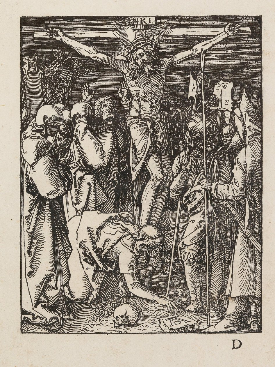 Crucificação, da série A Pequena Paixão, ca 1509-1511. de Albrecht Dürer