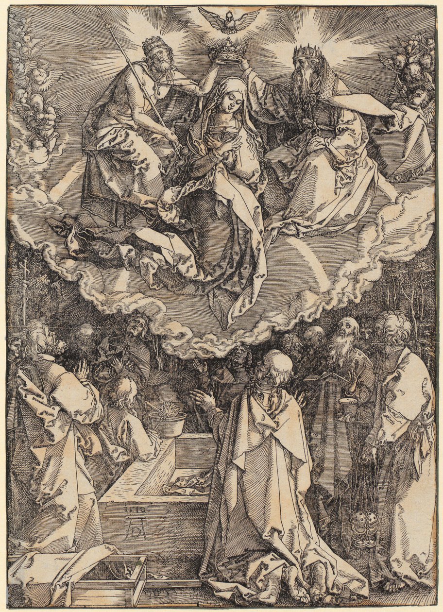 Representação no templo, folha 13 da série «A Vida de Maria» de Albrecht Dürer