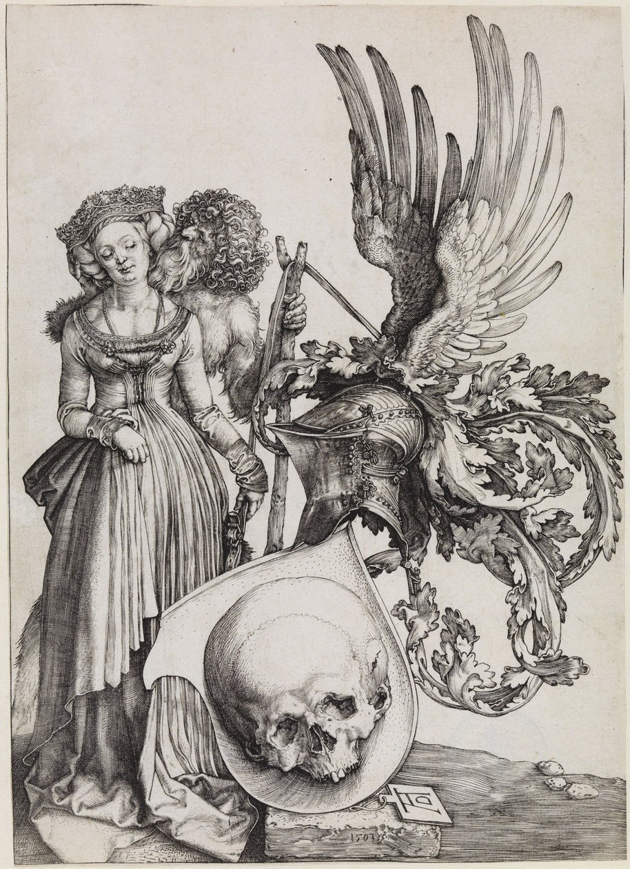 O brasão com a caveira de Albrecht Dürer