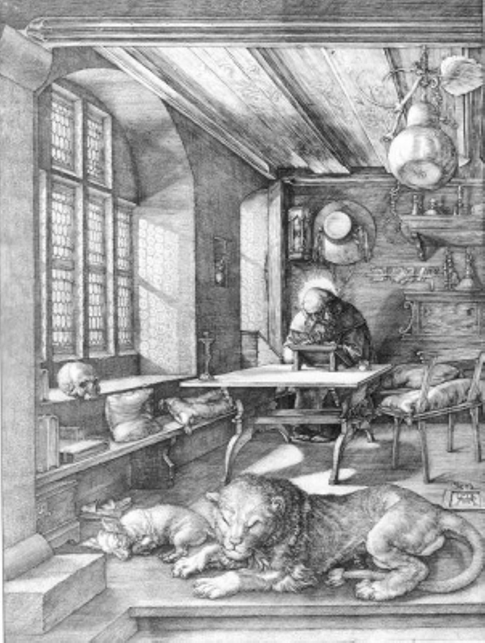 São Jerónimo na sua cela de Albrecht Dürer