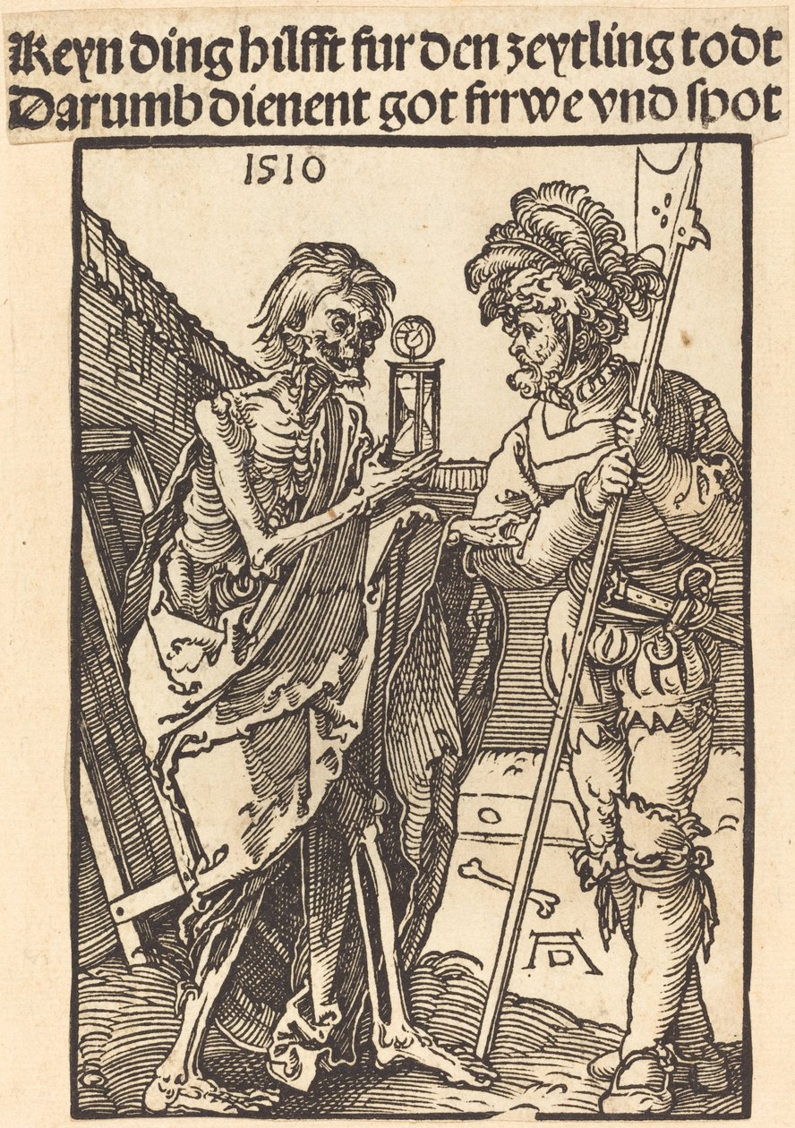 A Morte e o Lansquenet de Albrecht Dürer