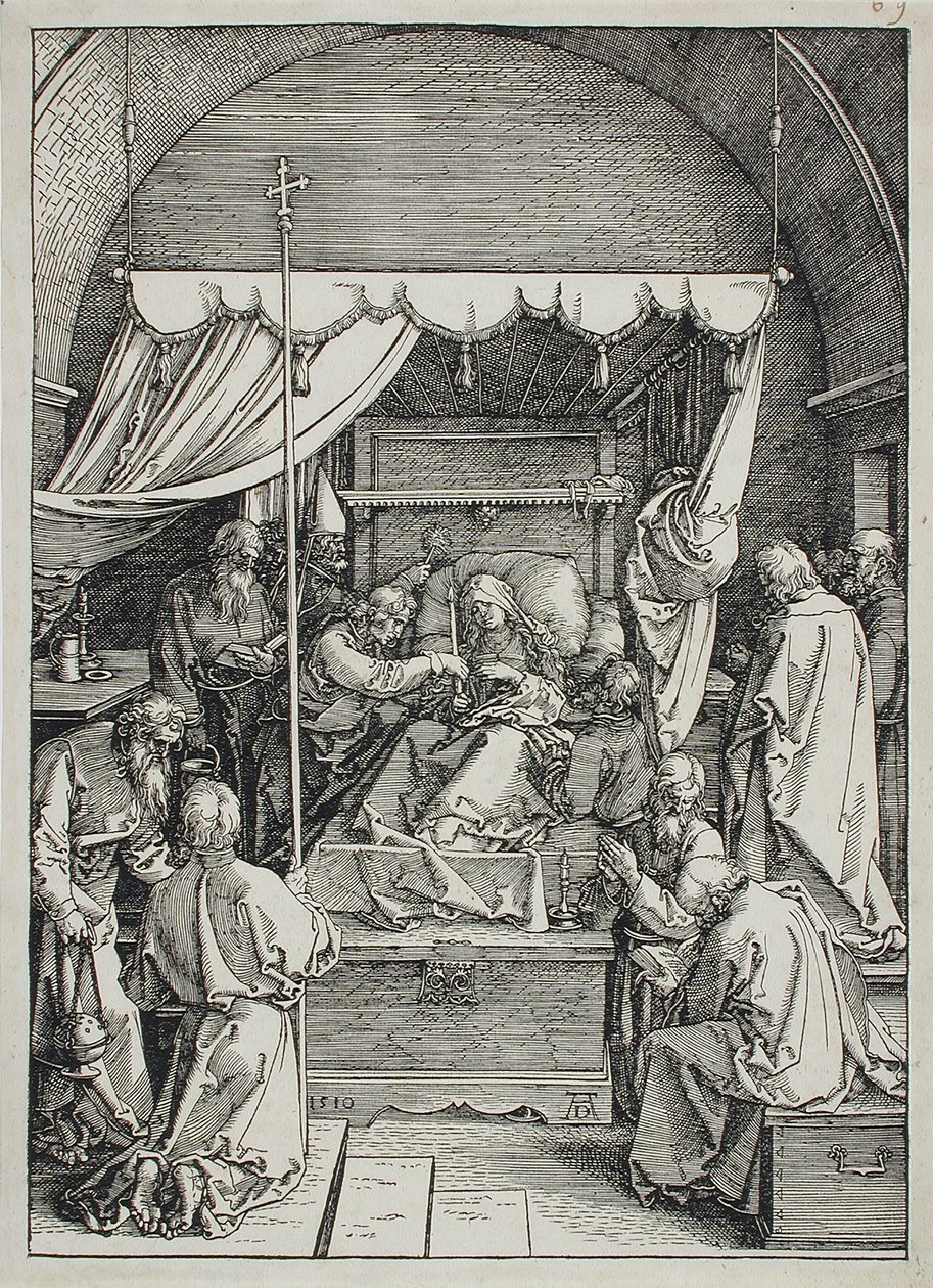 A Morte da Virgem de Albrecht Dürer