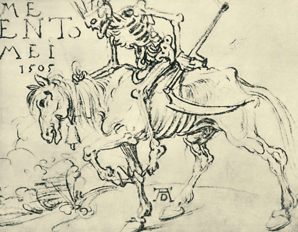 Equitação da morte, 1505, 1943. de Albrecht Dürer