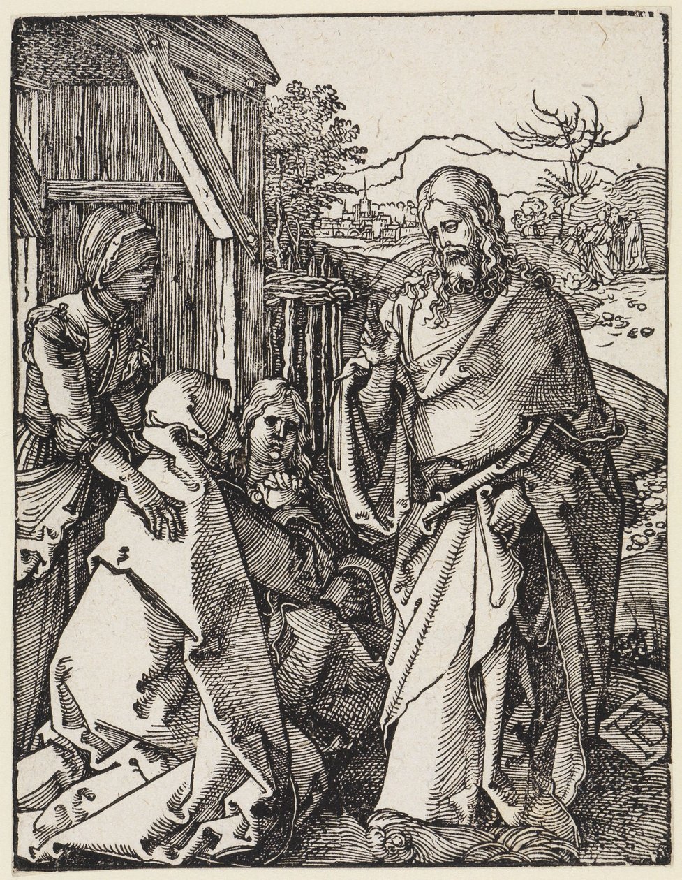 A despedida de Cristo da sua mãe de Albrecht Dürer