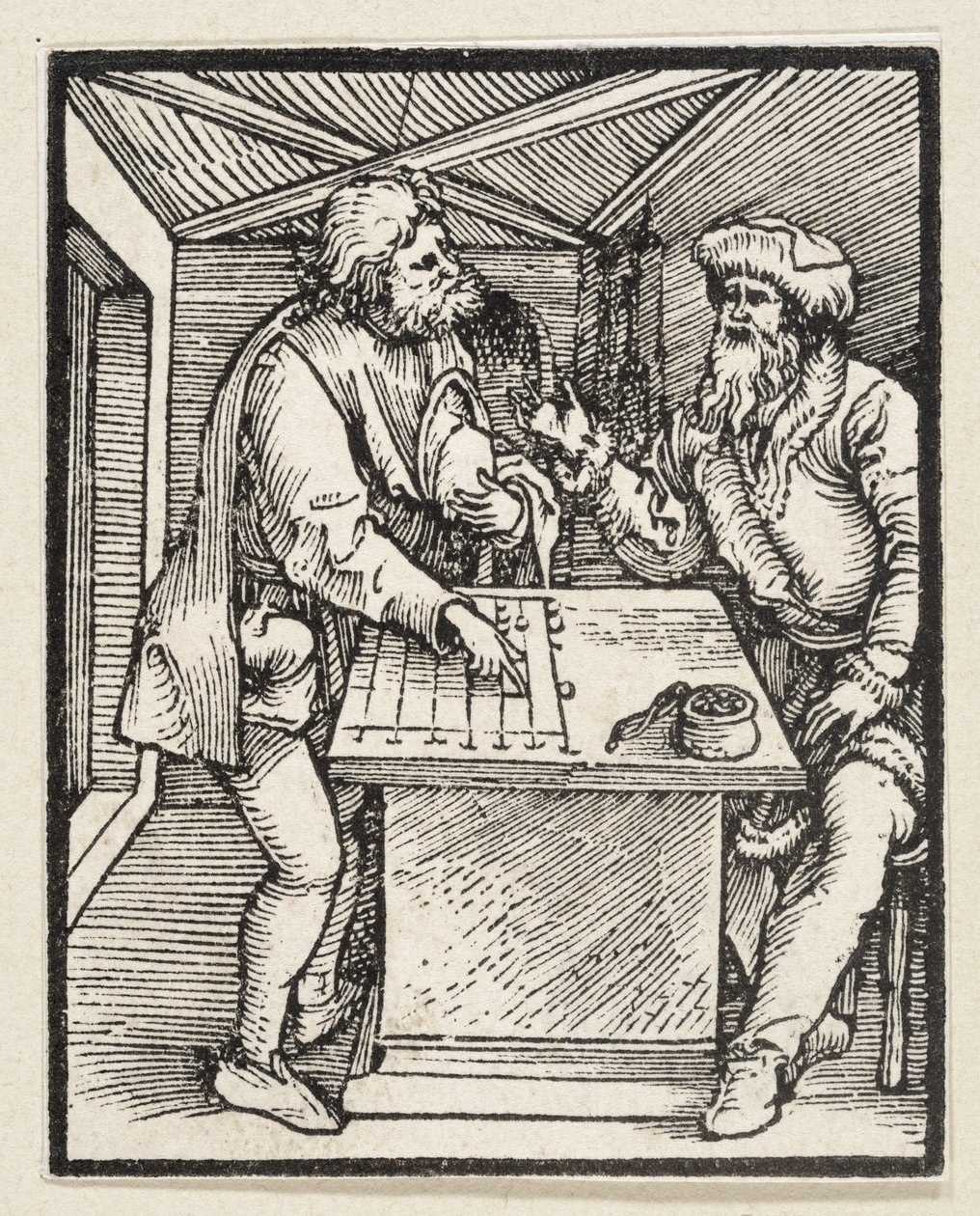 O Rico e o Seu Administrador (de: Postilla, 43 xilogravuras) de Albrecht Dürer