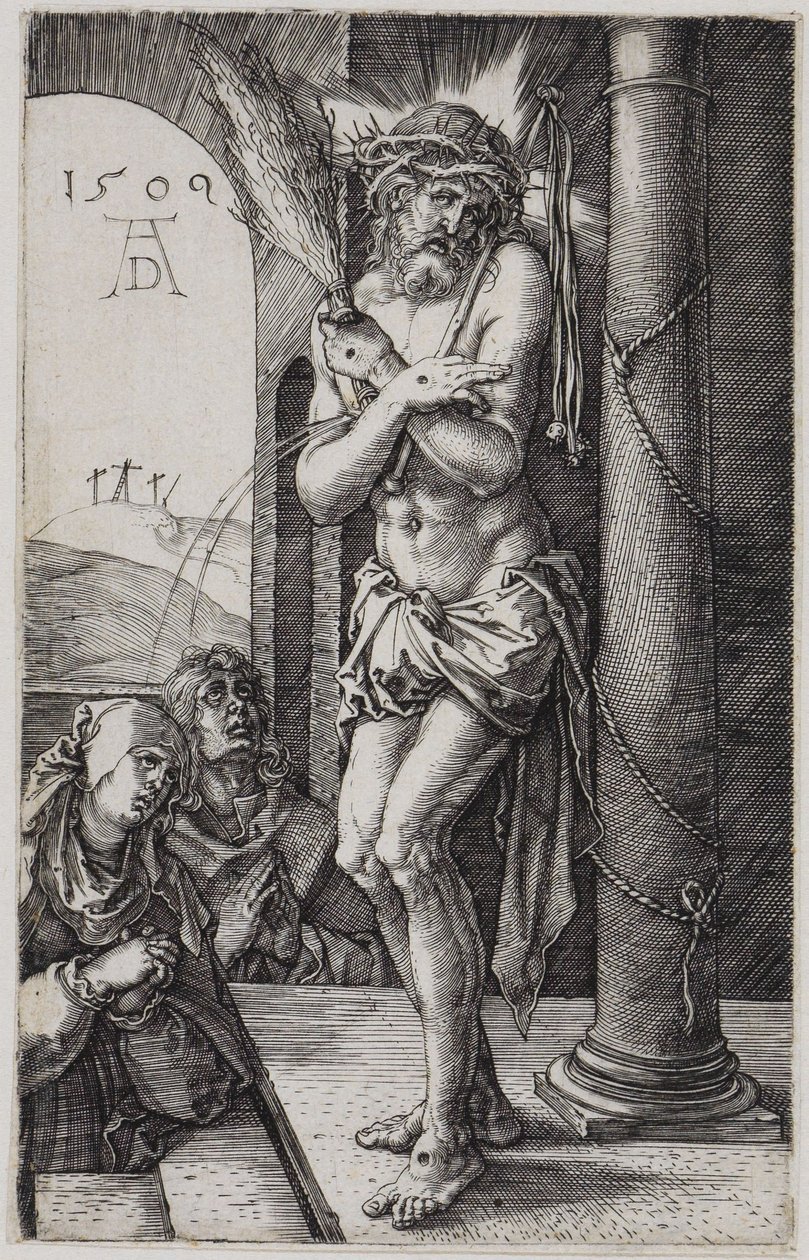 O Homem das Dores perante Maria e João de Albrecht Dürer