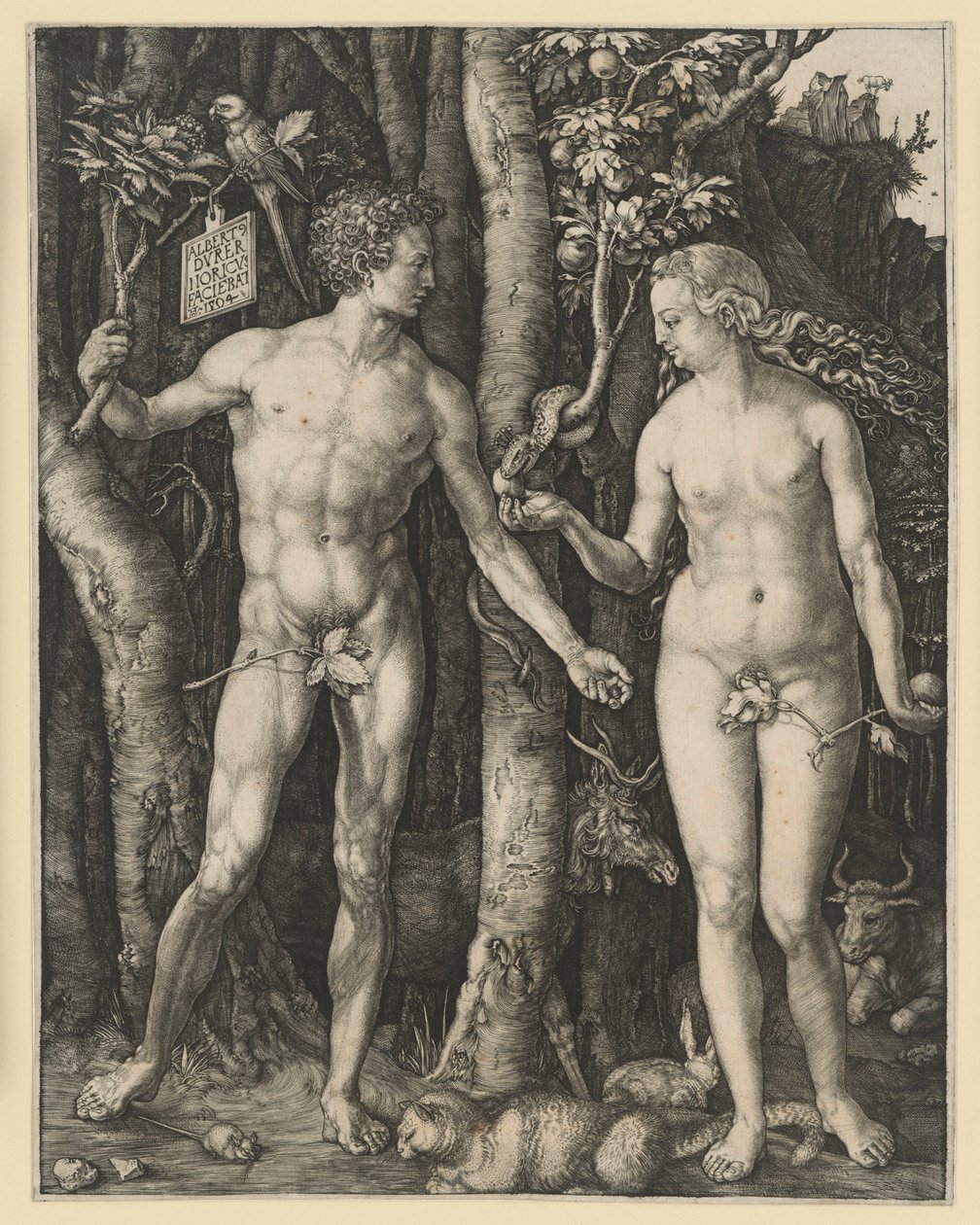 A queda do homem de Albrecht Dürer