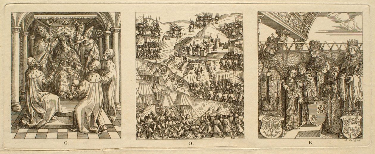 Pormenor G, O, K de Albrecht Dürer