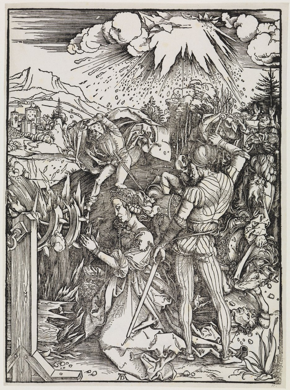 A decapitação de Santa Catarina de Albrecht Dürer
