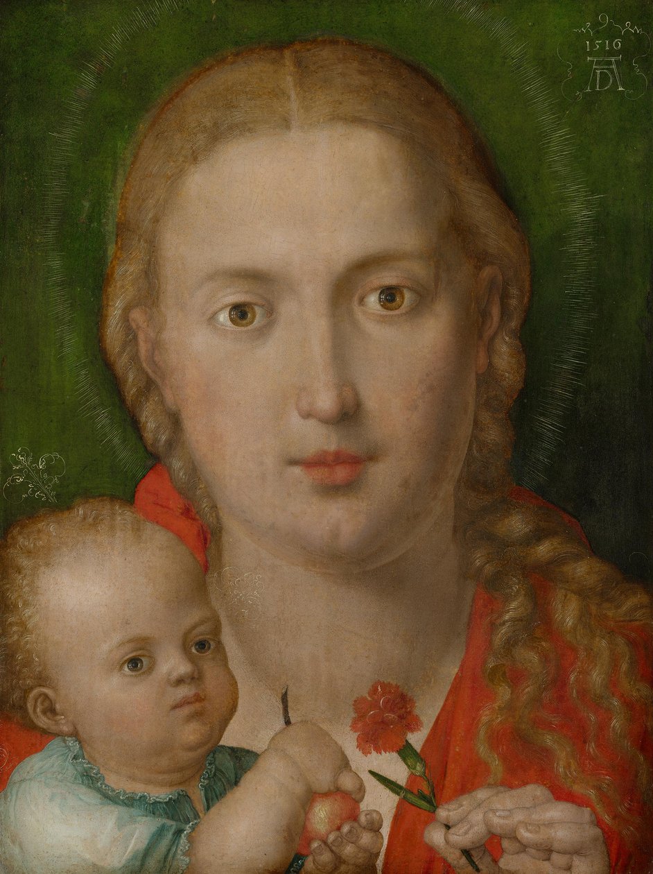 Nossa Senhora com a cravo de Albrecht Dürer